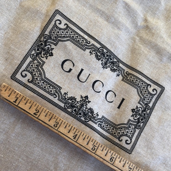 Authentic NWOT Gucci large tan drawstring dust bag for hand bags - Picture 9 of 9